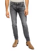7 For All Mankind The Stacked Skinny Fit Jeans In Camelot Gray