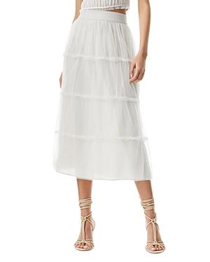 Alice And Olivia Kenya Pleated Tulle Midi Skirt