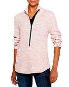 Nic+zoe Zip It Up Space Dyed Sweater