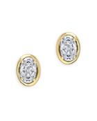 Bloomingdale's Oval Shaped Diamond Stud Earrings In 14k Yellow Gold, 0.56 Ct. T.w. - 100% Exclusive