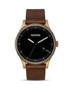 Nixon Station Brown Leather Watch, 41mm