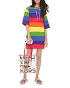 Michael Michael Kors Rainbow Hoodie Mini Dress