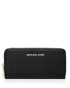 Michael Michael Kors Wallet - Pebbled Leather Zip Around Continental