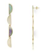 Argento Vivo Crescent Mother-of-pearl Drop Earrings In 14k Gold-plated Sterling Silver