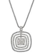 David Yurman Chatelaine Diamond Pave Pendant Necklace, 17