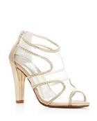 Caparros Desire Metallic Rhinestone Embellished High Heel Sandals