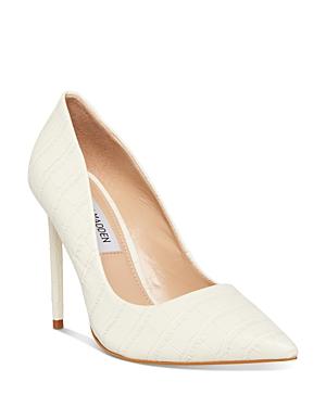 Steve Madden Women's Vala High Heel Faux Croc Pumps