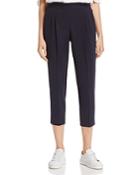 Dylan Gray Pleated Crepe Crop Pants