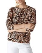 Whistles Leopard Print Sweatshirt