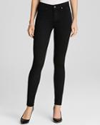 Paige Denim Jeans - Transcend Hoxton High Rise Ultra Skinny In Black Shadow