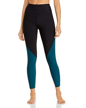 Aqua Athletic Color Blocked High Rise Leggings - 100% Exclusive