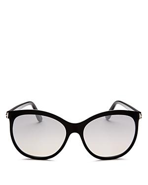 Tom Ford Geraldine Square Mirrored Sunglasses, 57mm
