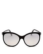 Tom Ford Geraldine Square Mirrored Sunglasses, 57mm