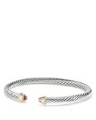 David Yurman Cable Kids Birthstone Bracelet With Pink Tourmaline & 14k Gold