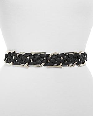 Salvatore Ferragamo Women's Woven Leather Belt