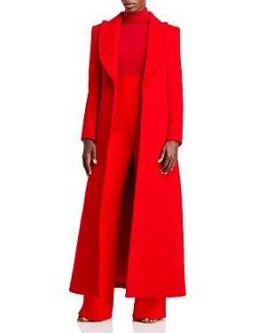 Sergio Hudson Wool & Cashmere Single Breasted Coat