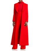 Sergio Hudson Wool & Cashmere Single Breasted Coat
