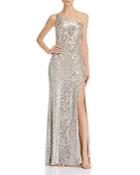 Avery G One-shoulder Sequin Gown