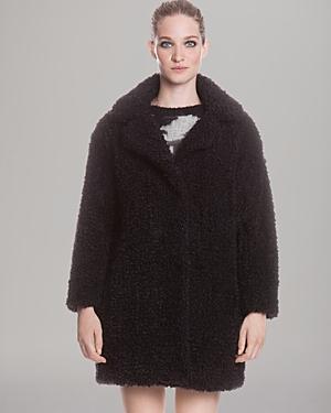 Sandro Coat - Faux Fur Oversized