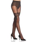 Wolford Allure Faux Suspender Tights