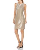 Vince Camuto Two-tone Sequined Dress