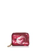Marc Jacobs Printed Lips Zip Saffiano Leather Card Case