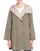 Eileen Fisher Reversible Hooded A-line Jacket