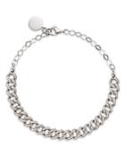 Bloomingdale's Diamond Cuban Link Choker Bracelet In 14k White Gold, 0.80 Ct. T.w. - 100% Exclusive