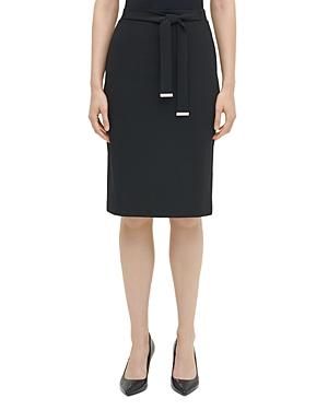 Calvin Klein Belted Pencil Skirt