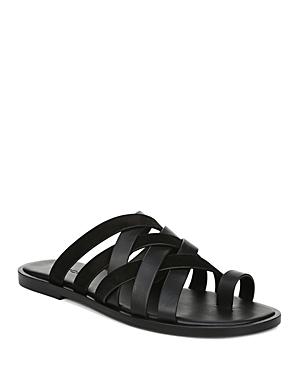 Vince Women's Piers Leather & Suede Strappy Slide Sandals