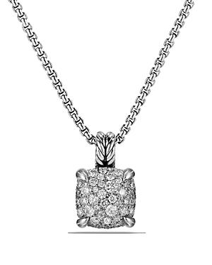 David Yurman Chatelaine Pendant Necklace With Diamonds In Sterling Silver