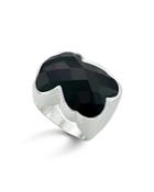 Tous Faceted Onyx Bear Ring