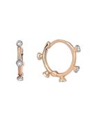 Kismet By Milka 14k Rose Gold Diamond Mini Hoop Earrings
