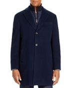 Cardinal Of Canada Wool-cashmere Regular Fit Topcoat With Bib