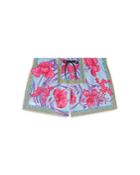 Versace Cornflower Print Swim Trunks