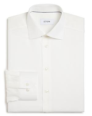 Eton Of Sweden Basic Regular Fit Small Herringbone Dress Shirt