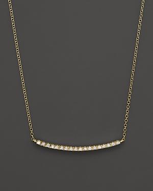 Meira T 14k Yellow Gold And Diamond Bar Necklace, 16