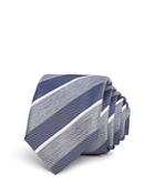 Boss Striped Silk Skinny Tie