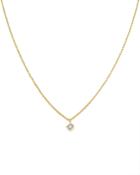 Zoe Chicco 14k Yellow Gold Princess Diamond Choker Necklace, 14