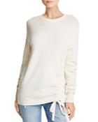 Joie Iphis Ruched Self-tie Wool & Cashmere Sweater