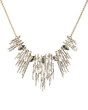 Alexis Bittar Navette Crystal Spiked Bib Necklace, 16