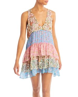 Ramy Brook Gigi Mixed Floral Print Mini Dress