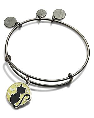 Alex And Ani Black Cat Expandable Charm Bracelet