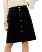 Karen Millen Velvet A-line Skirt