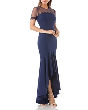 Js Collections Illusion High/low Gown