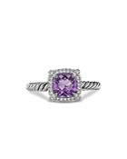 David Yurman Sterling Silver Petite Chatelaine Ring With Amethyst & Diamonds - 100% Exclusive