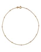 Moon & Meadow 14k Yellow Gold Polished Ball Chain Link Ankle Bracelet - 100% Exclusive