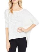 Vince Camuto Dolman Sleeve Pointelle Sweater