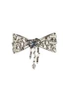 Alexis Bittar Scattered Crystal Baguette Bow Pin