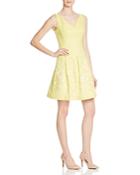 Karen Millen Floral Pique & Jacquard Dress - 100% Bloomingdale's Exclusive
